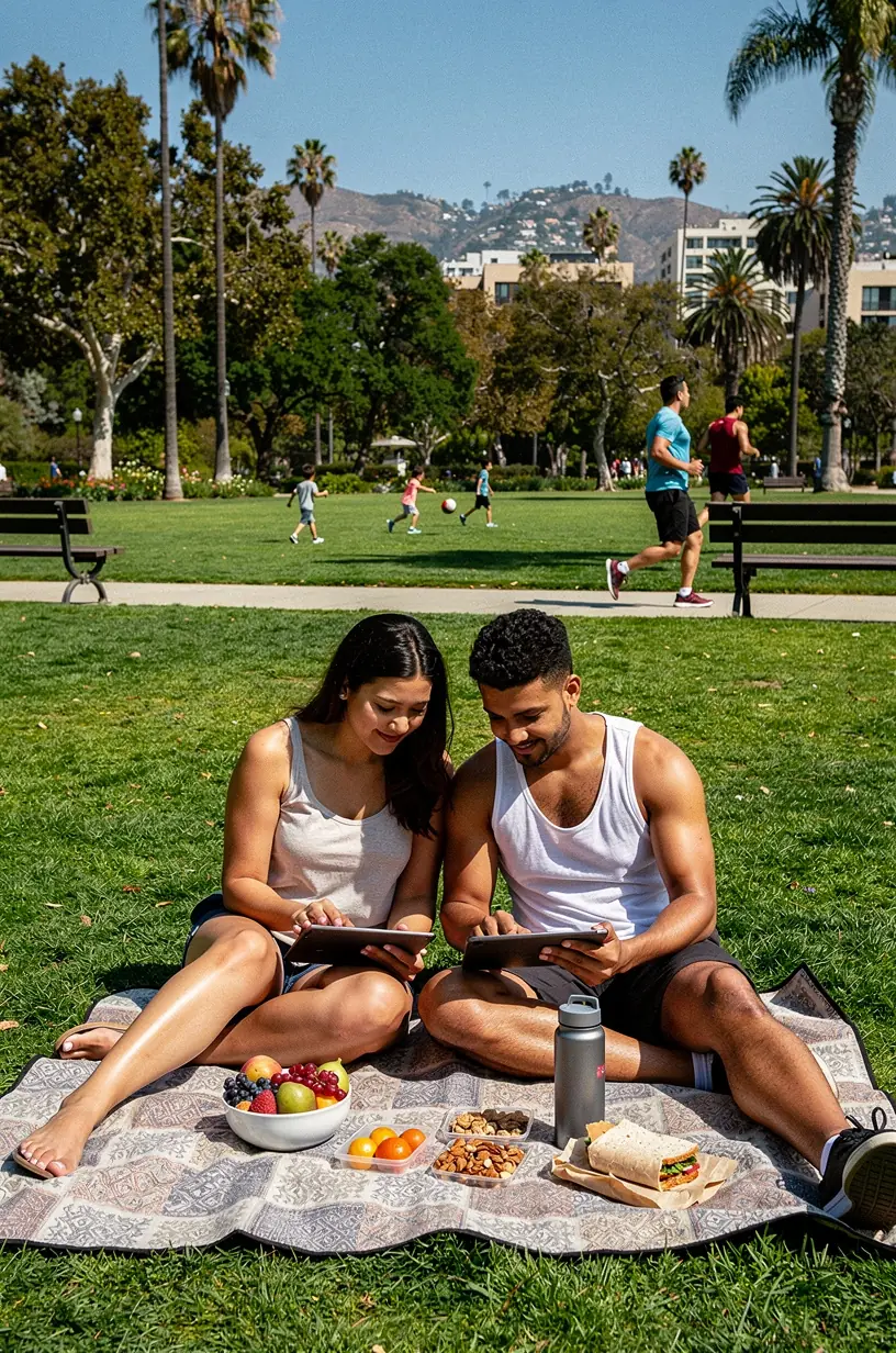 Image of a family interacting with voice-activated assistants to simplify household routines.